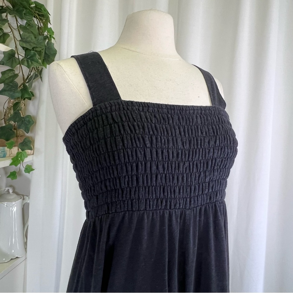 Free People Beach  Black Smocked Jumpsuit - Picture 6 of 16